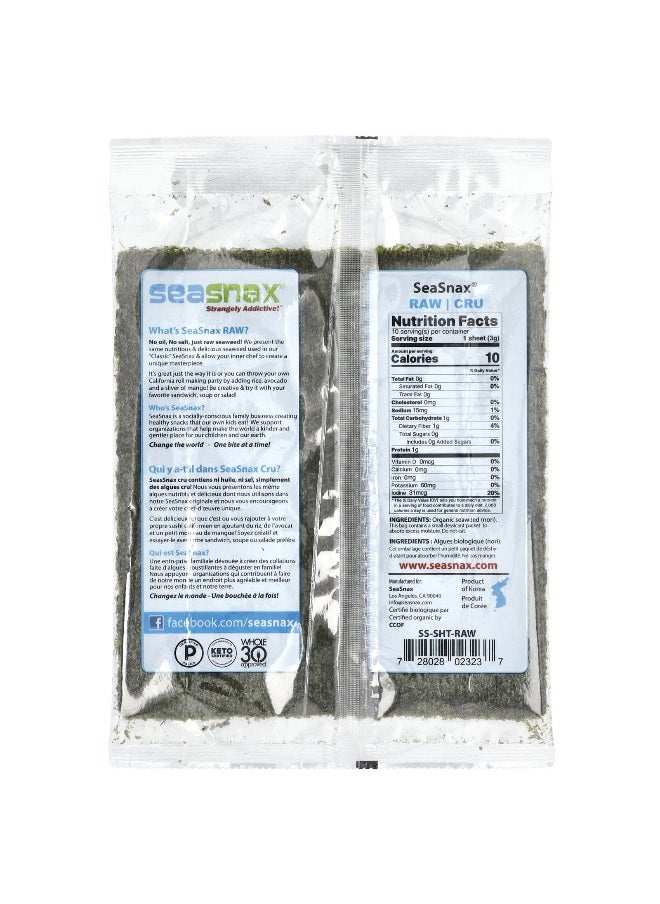 seasnax - SeaSnax, Organic Seaweed, 1 oz (28 g) - Image 1