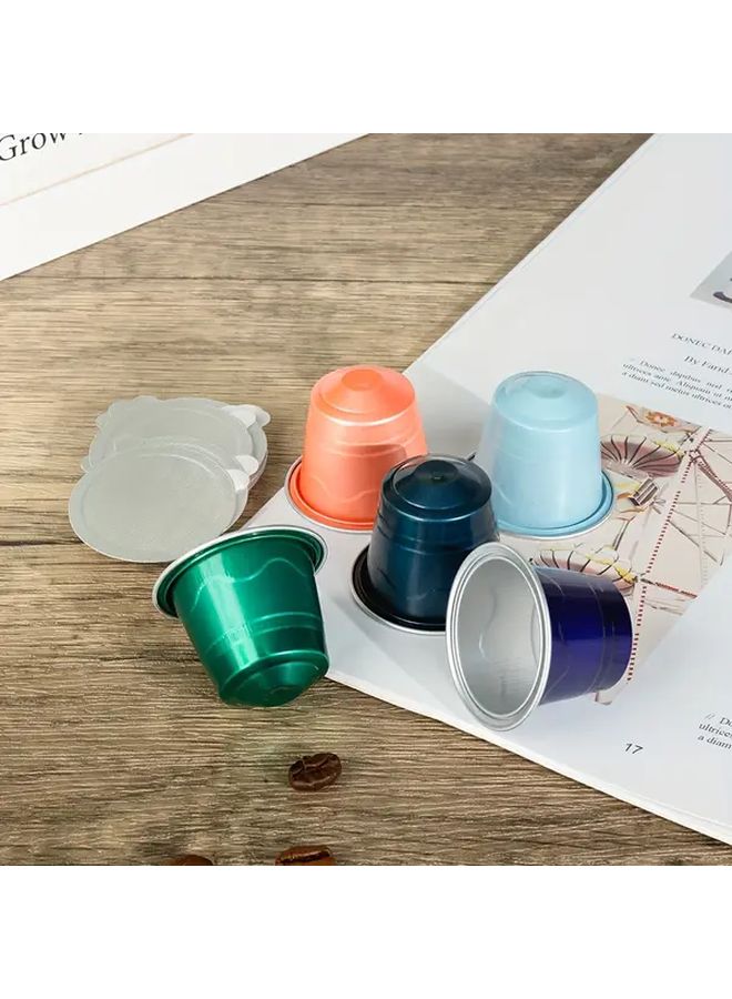 100 PCS Disposable Coffee Pods And 100 PCS Foil Seal Lids Capsule Shell Set Compatible With Originalline Coffee Makers Kitchen Supplies - Image 1