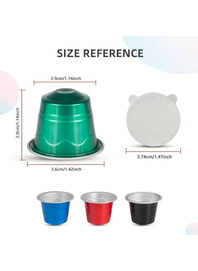100 PCS Disposable Coffee Pods And 100 PCS Foil Seal Lids Capsule Shell Set Compatible With Originalline Coffee Makers Kitchen Supplies - Image 3