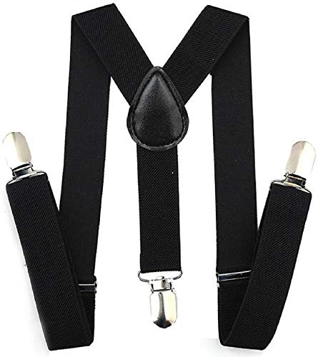 RR DESIGN suspenders for boys, kids,men and women (black, large men size) - Image 1