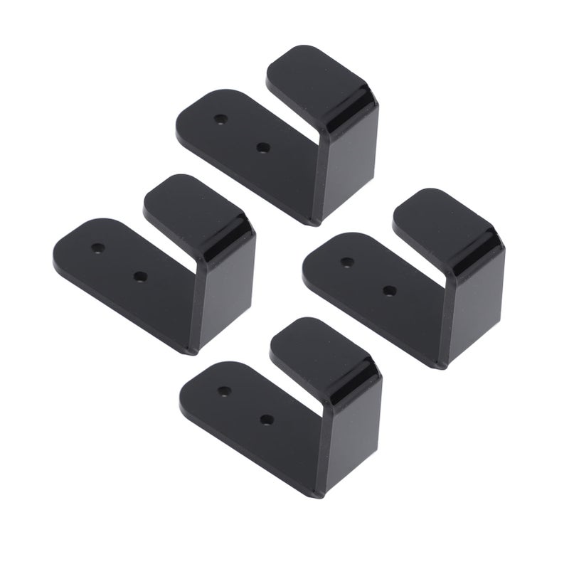 4PCS Hockey Stick Rack Black Acrylic Hockey Stick Holder Wall Mount Versatile Hockey Stick Hanger for Club Bar Garage - Image 3