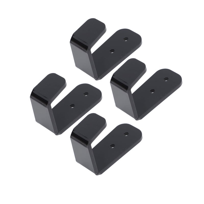 4PCS Hockey Stick Rack Black Acrylic Hockey Stick Holder Wall Mount Versatile Hockey Stick Hanger for Club Bar Garage - Image 4