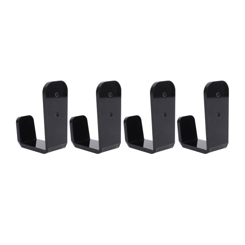 4PCS Hockey Stick Rack Black Acrylic Hockey Stick Holder Wall Mount Versatile Hockey Stick Hanger for Club Bar Garage - Image 5