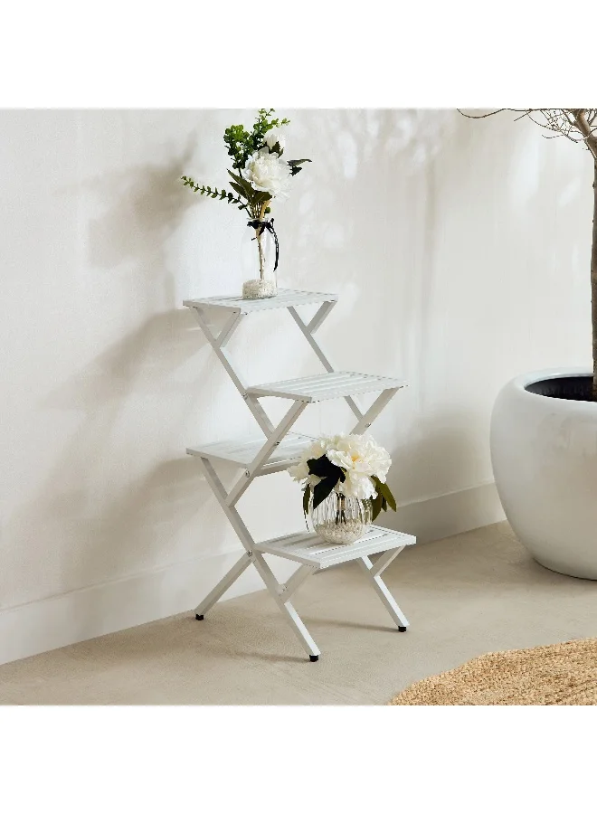 Home Box Vista Modern Metal 4-Tier Planter Stand - 37.5x25.5x61.5 cm