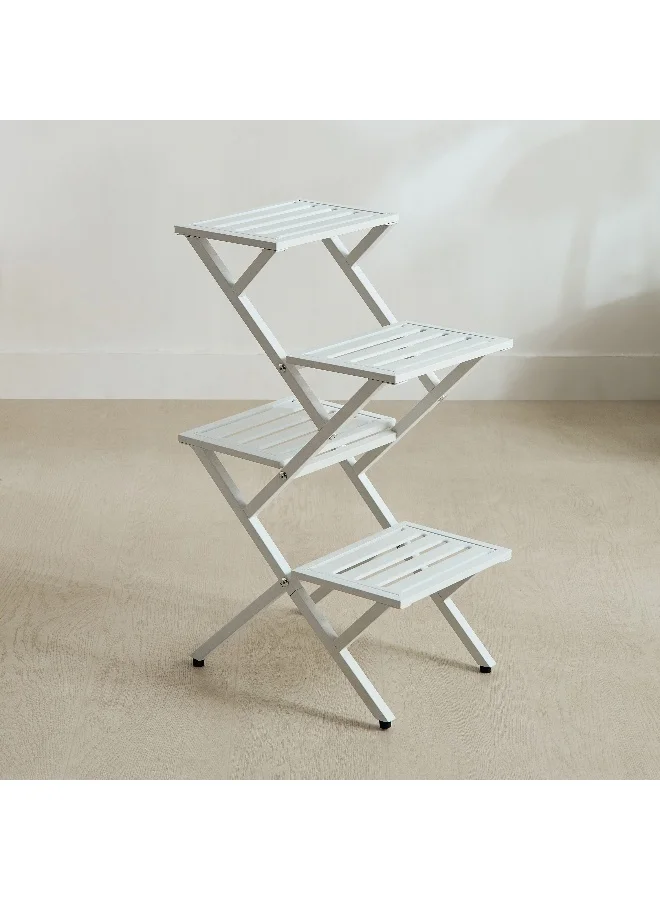 Home Box Vista Modern Metal 4-Tier Planter Stand - 37.5x25.5x61.5 cm