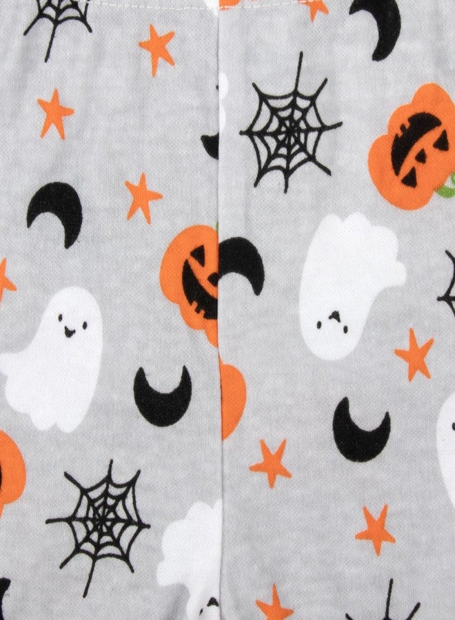 Baby Essentials Baby Halloween Outfit 4-Piece Set – Pumpkin & Ghost Bodysuit, Pants, Hat & Socks My First Halloween Clothes (9 months) - Image 5
