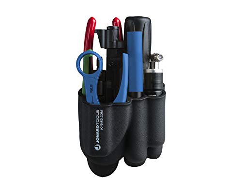 Jonard Tools TK-86 Universal Coax 8 Piece Tool Kit with Compression Tool, Screwdriver, Coax Stripper, LED Flashlight, Continuity Tester, Pliers, Torque Wrench, and Tool Pouch - Image 2