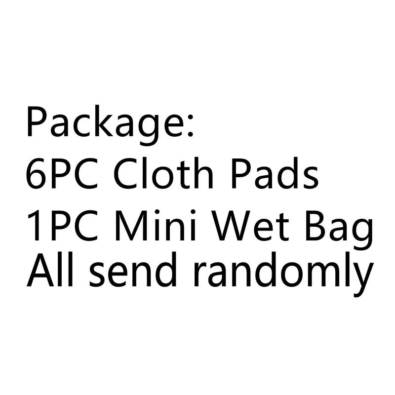 MissC2C 7pcs Pack Reusable Washable Cloth Incontinence Pads Including 6pcs Heavy Flow Bamboo Charcoal Reusable Menstrual Pads Cloth Mama Sanitary Pad + 1pc Mini Wet Bag - Image 3