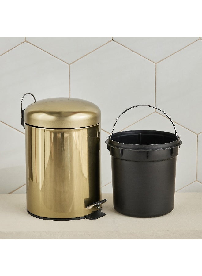 Home Box Gold Pedal Bin - 5 L - Image 3