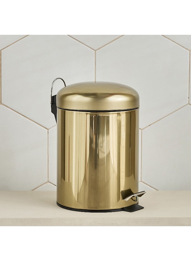 Home Box Gold Pedal Bin - 5 L - Image 1
