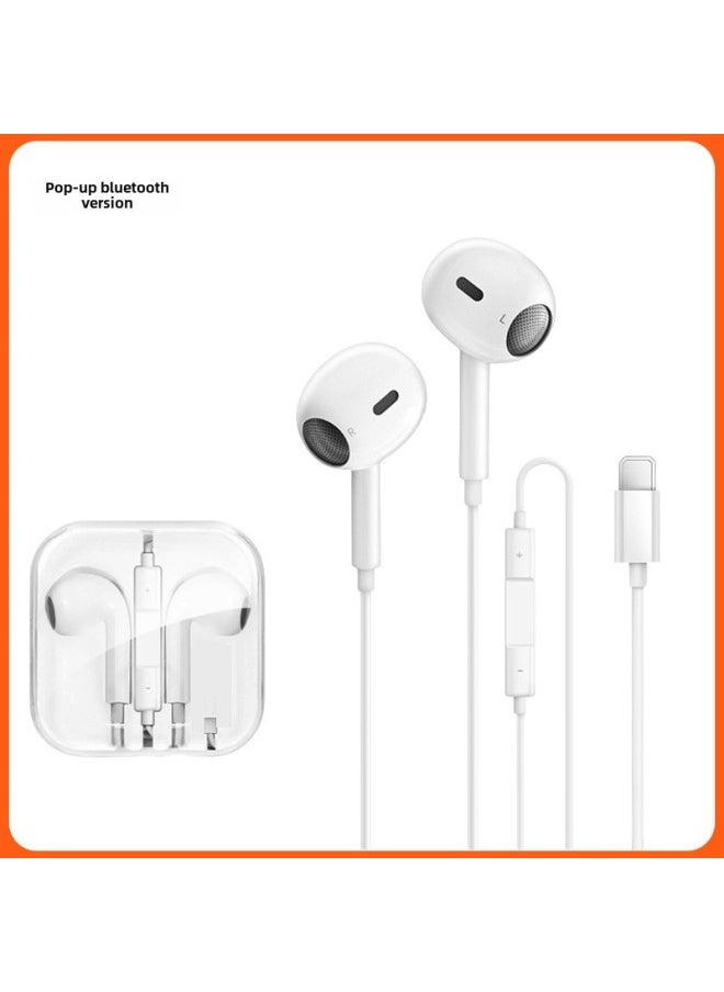 Generic - Wired Headphones Are Suitable For Apple IPhone16/15/14/13/12 Original 11 In-ear Flat Head L-port Wire Control-Color:Fruit Fourth Generation Headphones  - Crystal Box - Image 1