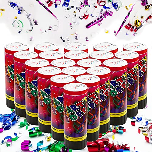 KDPATFAV 20 قطعة من قنابل الحفلات الملونة للزفاف عيد الميلاد التخرج حفلة استقبال المولود الذكرى السنوية احتفالات عيد الميلاد رأس السنة الجديدة - Image 1