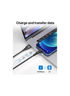 Aioneus Charger Cable 1M+2M MFi Certified Lightning Cable Fast iPhone Cable Nylon Braided iPhone Charging Cable Compatible with iPhone 14 13 SE 2020 12 11 Pro XS Max XR 10 8 7 Plus 6 6s Plus  - Image 4