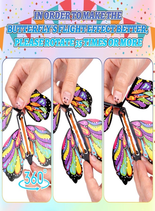 Prewplam 2026 Flying Butterfly Surprise Box, Graduation Gift Boxes with 8 Pcs Flying Butterfly, Explosion Graduation Gift Box High School College Graduation Party Favors - Blue and Gold - Image 3