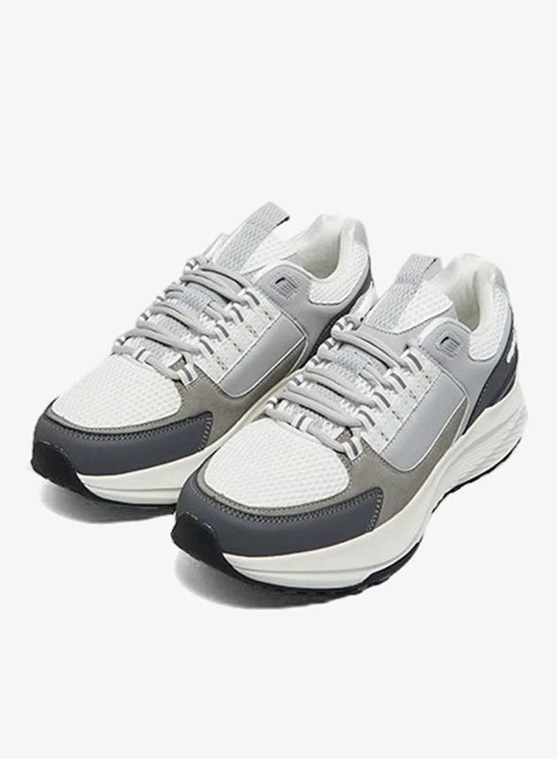 R&B Textured Lace-Up Sneakers