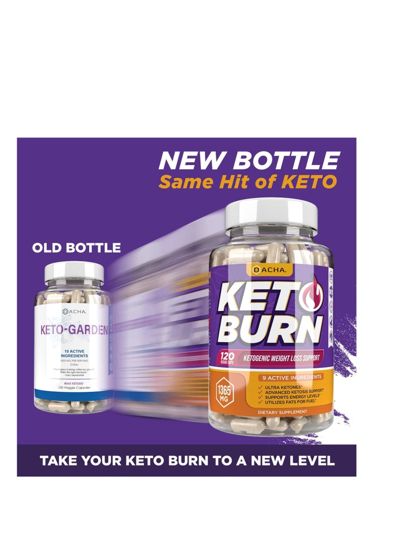 داتشا Extreme Keto Burn Advantage 1365 MG Ultra Fast Keto Boost، حبوب نقية، 9 أعشاب طبيعية كيتوسية، إدارة الرغبة الشديدة بسرعة، استخدام الدهون للحصول على الطاقة، كيتونات خارجية مثالية، نظام غذائي نحيف، غاركينيا كامبوجيا - Image 2