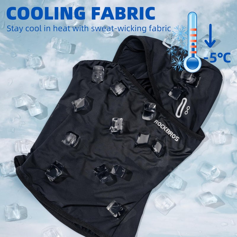 ROCKBROS Cooling Balaclava Face Mask with Glasses Holes Summer Shiesty Mask for Men Women - Image 2