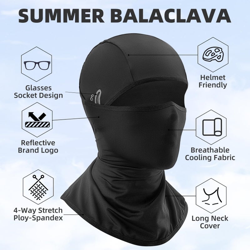 ROCKBROS Cooling Balaclava Face Mask with Glasses Holes Summer Shiesty Mask for Men Women - Image 3