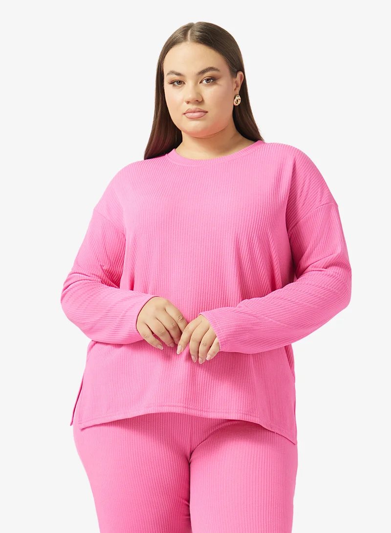 Ginger Plus  Loungewear Ribbed Coord Set for Women | Best Price UAE