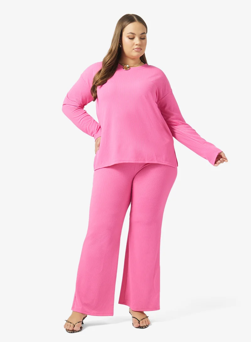 جينجر بلس طقم ملابس منزلية مضلع