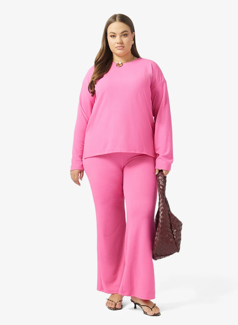 Ginger Plus  Loungewear Ribbed Coord Set for Women | Best Price UAE