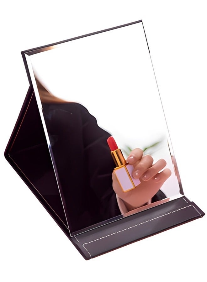 Beauenty Portable Folding Travel Vanity Mirror,Dresser Desk Mirror,Beauty Mirror,Flat Mirror,Mirror with Stand,Portable Dresser for Travel,Camping,Room Decor,Beauty Room,Powder Room - Image 1