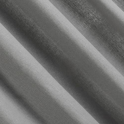 Archaeo Cotton Blend Button Tab Top Curtain Panel, 40" x 84, Gray - Image 3