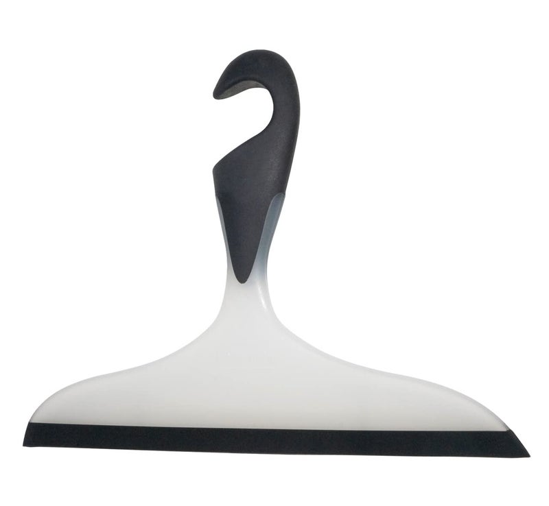 WENKO 18752100 Bathroom Squeegee Loano Black  for Bath and Shower Plastic Black