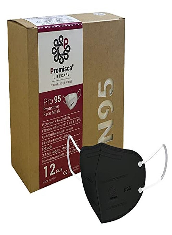 بروميسكا قناع الوجه بروميسكا N95 للرجال والنساء والأطفال بألوان متعددة و3 مقاسات، مزود بحلقة للأذن وحلقة للرأس. - Image 1