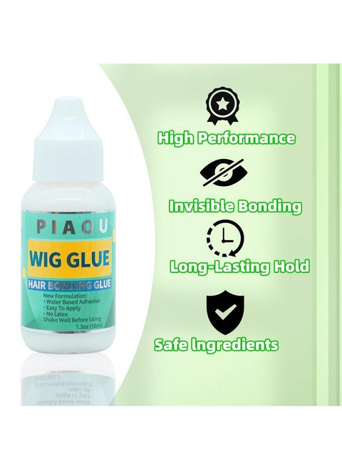 Wig Glue For Front Lace Wig Waterproof Lace Glue Strong Hold Invisible Bonding Glue For Wigs And Hair Systems Easy To Remove Fast Drying Super Hold Perspiration Resistant