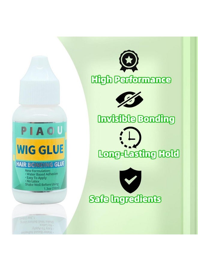 piaou - Wig Glue For Front Lace Wig Waterproof Lace Glue Strong Hold Invisible Bonding Glue For Wigs And Hair Systems Easy To Remove Fast Drying Super Hold Perspiration Resistant - Image 1