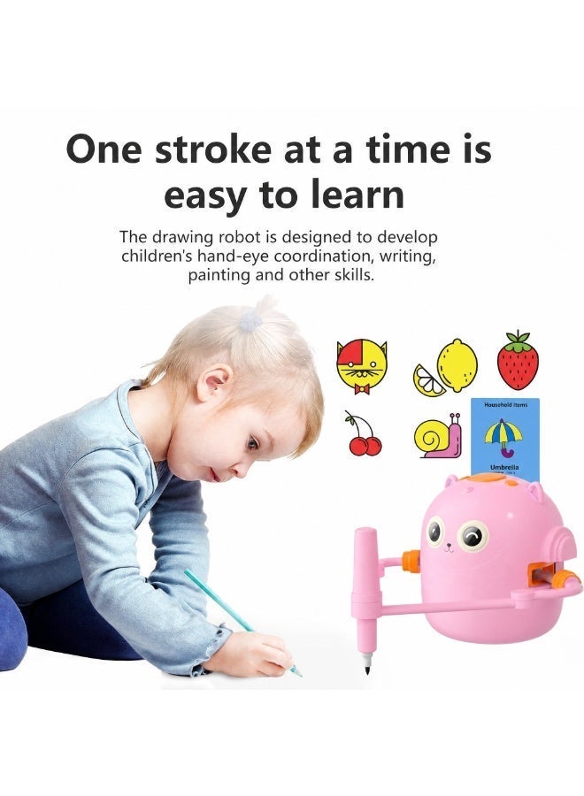 Kids Intelligent Interactive Drawing Robot Toy, Educational Painting & Writing Learning Partner with Smart Recognition Cards, STEM Electronic Art Toy for Toddlers Boys & Girls - Image 1