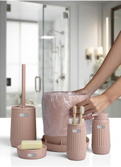 ‎okyanus Home Nida Powder 5-Piece Bathroom Set  - Image 3