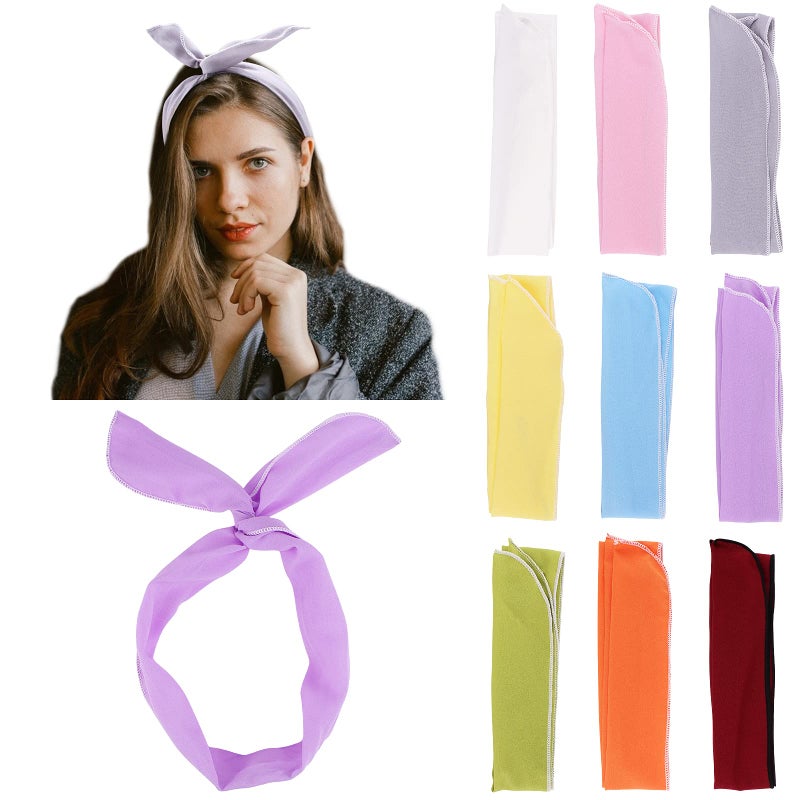 Ondder Wire Headbands for Women and Girls - 9 Pcs Cute Wired Bow Twist Hair Accessories - Image 5