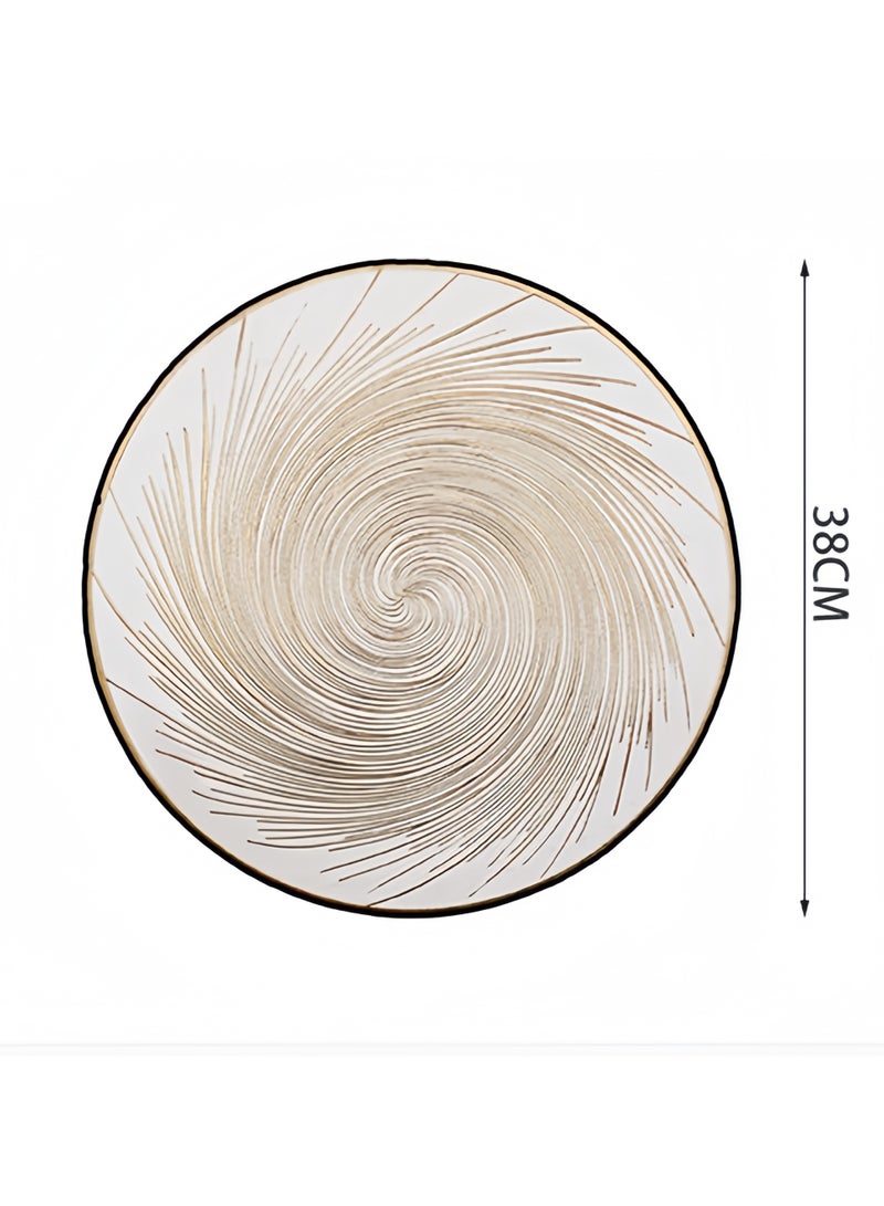 Placemats Set of 6, Heat Resistant Washable Waterproof Oil-Proof Placemats, Wrinkle Free Kitchen Dining Table Mats - Image 3