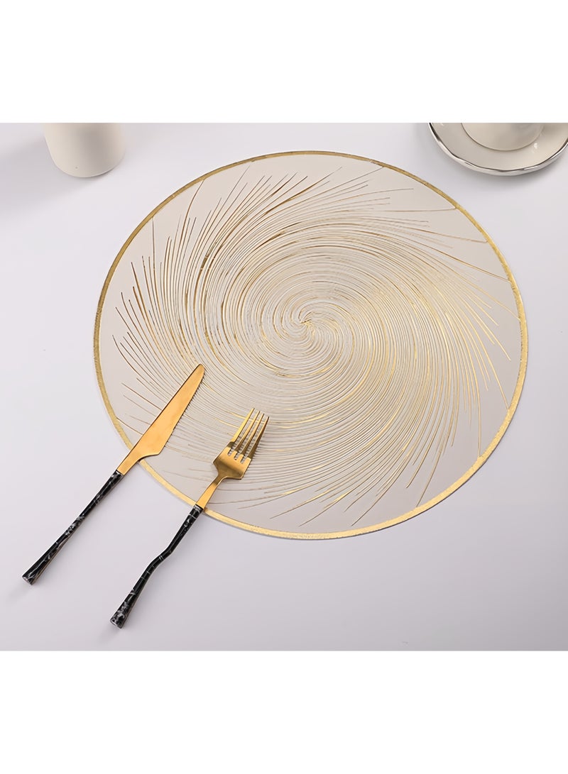 Placemats Set of 6, Heat Resistant Washable Waterproof Oil-Proof Placemats, Wrinkle Free Kitchen Dining Table Mats - Image 2