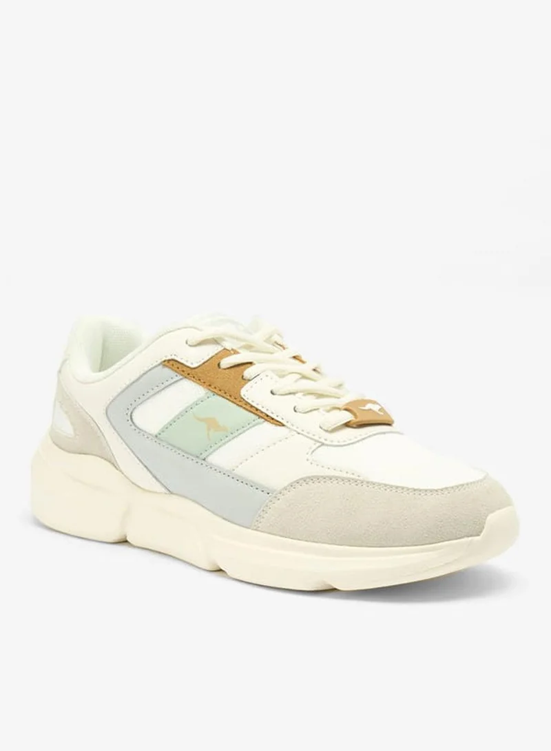 كانغاروس حذاء رياضي نسائي بأربطة وجوانب متباينة