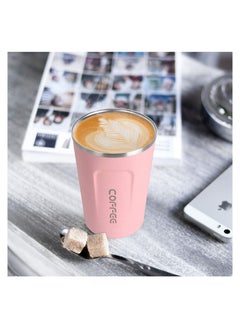 Coffee Vacuum Insulated Travel Mug Smilatte Leakproof Double Wall Stainless Steel Reusable Coffee Cup with Lid for Hot and Cold Drinks  - Image 3