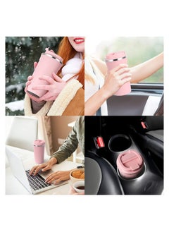 Coffee Vacuum Insulated Travel Mug Smilatte Leakproof Double Wall Stainless Steel Reusable Coffee Cup with Lid for Hot and Cold Drinks  - Image 5