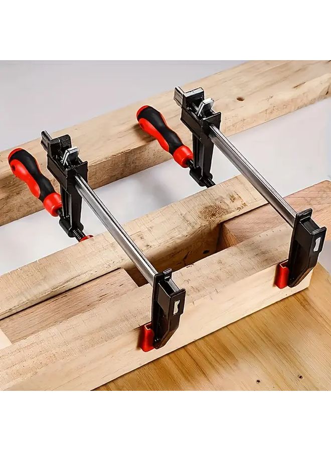 2pcs Industrial Grade Adjustable Steel F Clamps 3 Inch Jaw Depth 500lb Capacity - Image 5