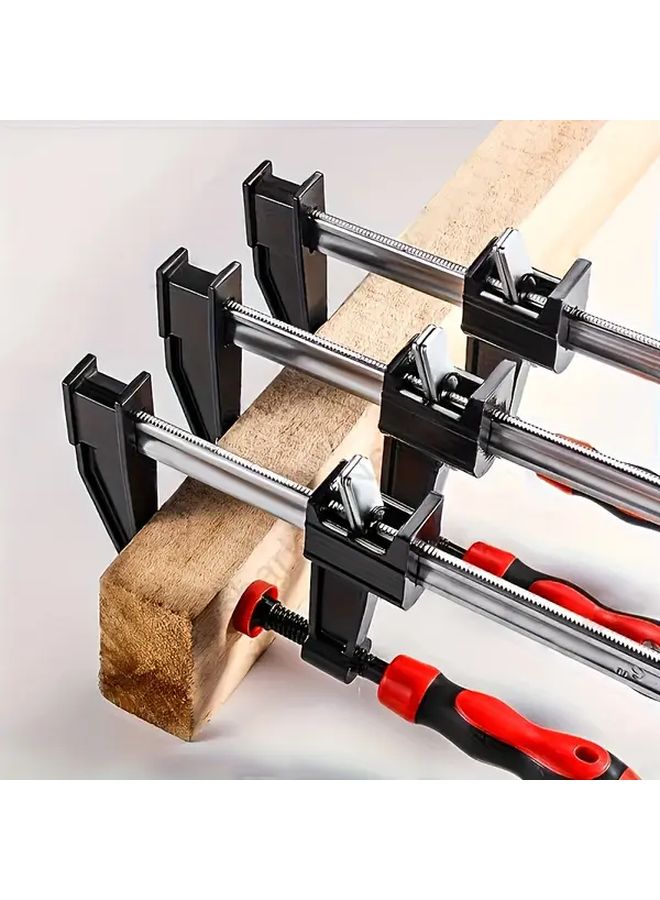 2pcs Industrial Grade Adjustable Steel F Clamps 3 Inch Jaw Depth 500lb Capacity - Image 4