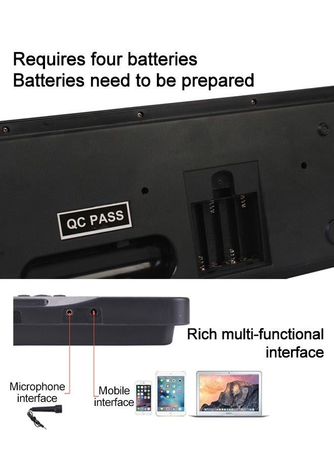 61 Key Electronic Piano Toy with Microphone, Record Function, 8 Sounds, Educational Learning Gift for Boys and Girls - Image 4