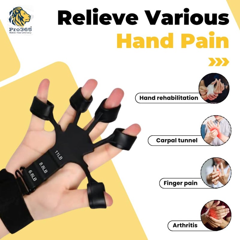 PRO365 Premium Hand Gripper Combo | Full Set for Forearms, Viens, Fingers | ABS Compound Material | Accurate Counter Meter | Finger Grippers | 1 Year Brand Warranty | - Image 4