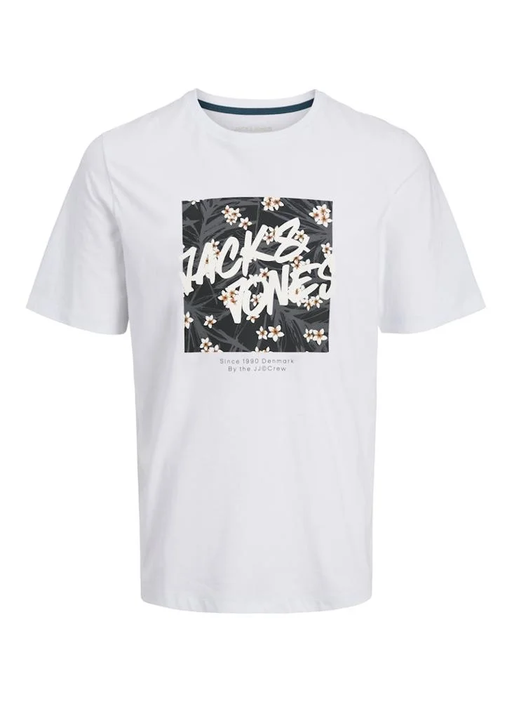 Jack & Jones Junior Kids Graphic Logo Crew Neck T-Shirt