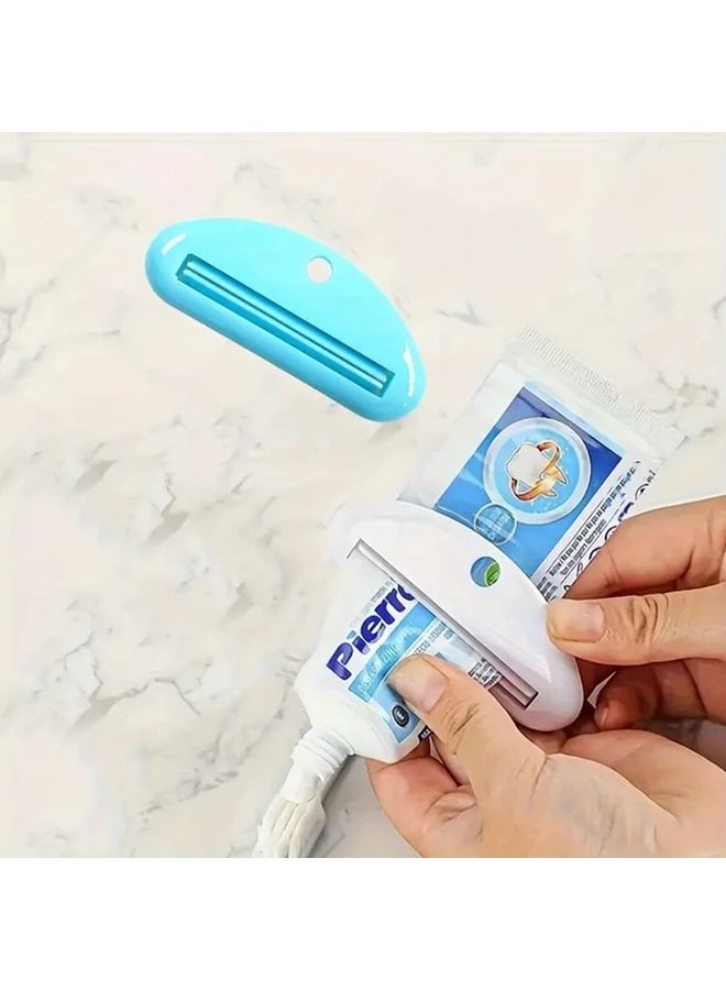 4pcs Random Color Toothpaste Squeezer Set Manual Dispenser With Secure Clip Bathroom Organization - Image 2