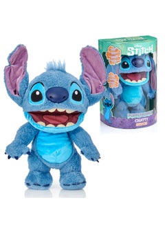 Disney Disney Stitch Real FX Chatty Puppetronic | Lilo & Stitch | Puppet | Interactive Plush Toy | Soft Toy | With Fun Phrases and Sound | Gift for Kids and Adults  - Image 1
