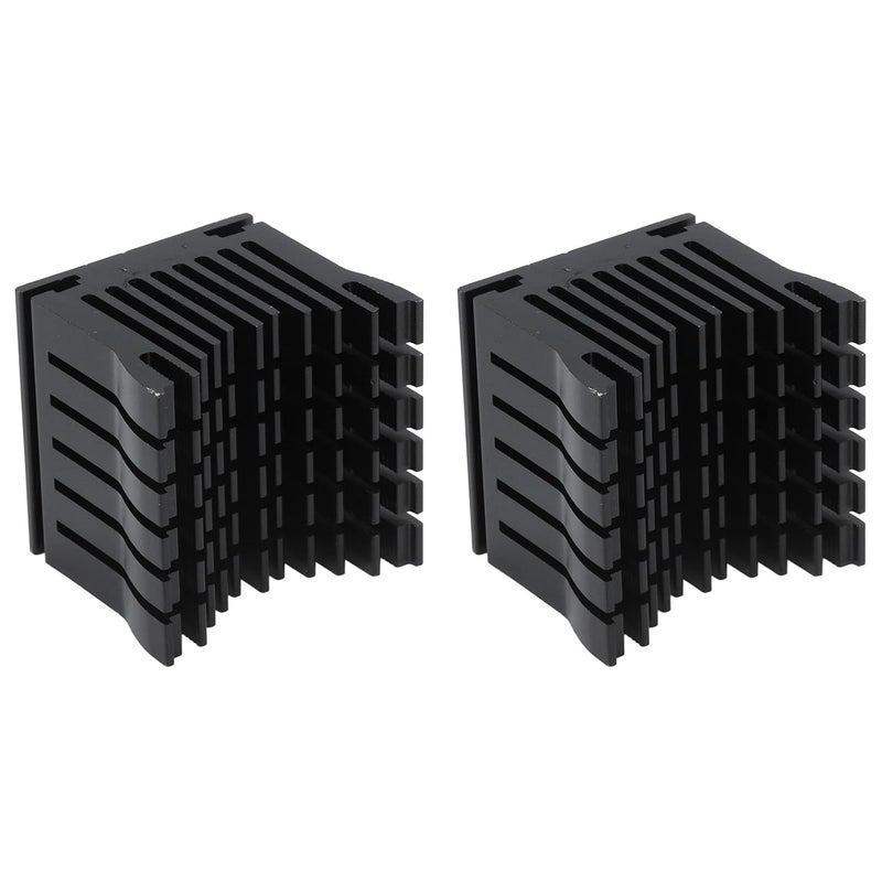 Aluminium Heatsink Cooler for 3D Printer, Black, 2Pcs, 40x39x36mm - High Heat Conduction, Anodized Surface, Compatible with Motherboards and Chipset Cooling (Black) - Image 4