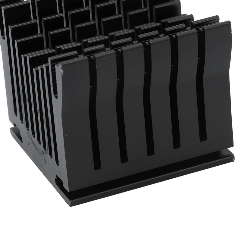 Aluminium Heatsink Cooler for 3D Printer, Black, 2Pcs, 40x39x36mm - High Heat Conduction, Anodized Surface, Compatible with Motherboards and Chipset Cooling (Black) - Image 3