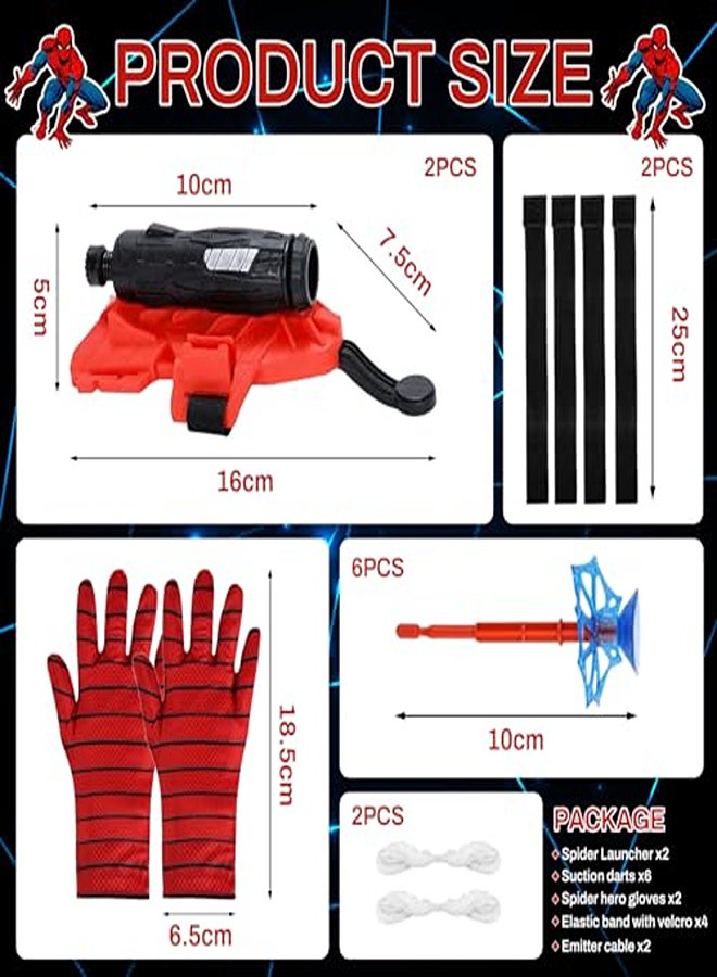 Set of 2 Children's Gloves, Launcher Glove Launcher Gloves for Games Launcher Gloves Gloves Web Launcher Toy, Educational Toy for Children