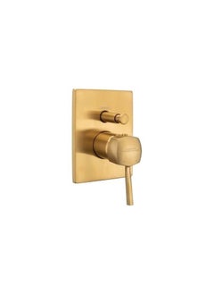 SOMANY Diamante Exposed Part of Shower Mixer Hi Flow Brushed Gold Premium Bathroom Shower Valve, Stylish Brushed Gold Mixer for Modern Bathrooms 